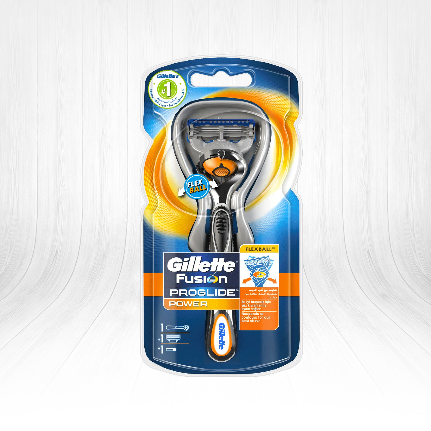 Gillette Fusion ProGlide Power FlexBall Tıraş Makinesi + Tıraş Bıçağı